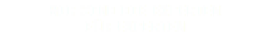 Wir sind die Experten  für Experten